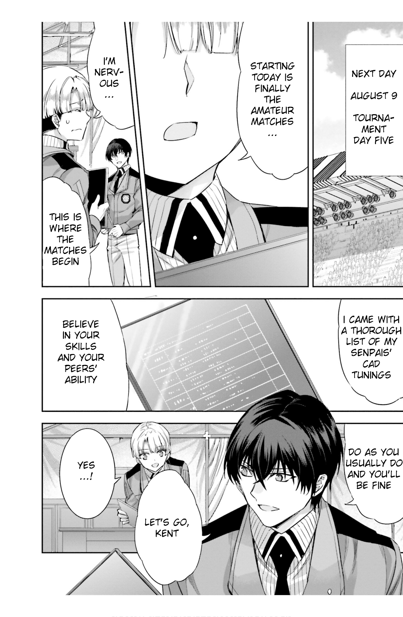 The Irregular at Magic High School: Steeplechase Arc Chapter 16 page 16 - Chapter 16: Fukuchou, soshite shinjinsen - Recovery, and then amateur matches