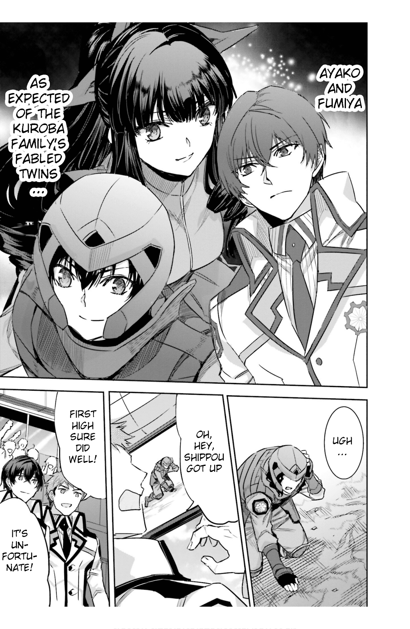 The Irregular at Magic High School: Steeplechase Arc Chapter 16 page 35 - Chapter 16: Fukuchou, soshite shinjinsen - Recovery, and then amateur matches