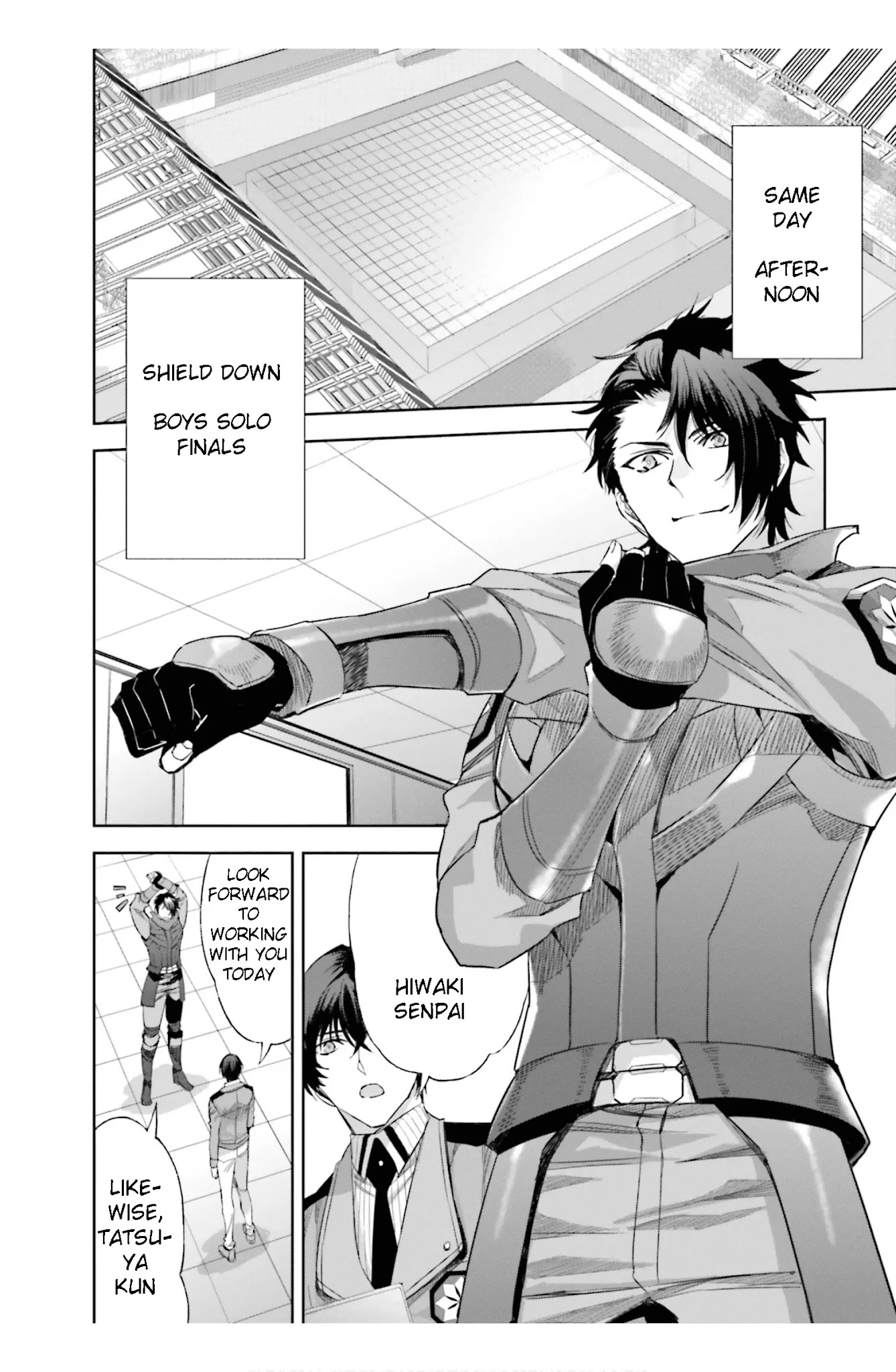 The Irregular at Magic High School: Steeplechase Arc Chapter 16 page 8 - Chapter 16: Fukuchou, soshite shinjinsen - Recovery, and then amateur matches