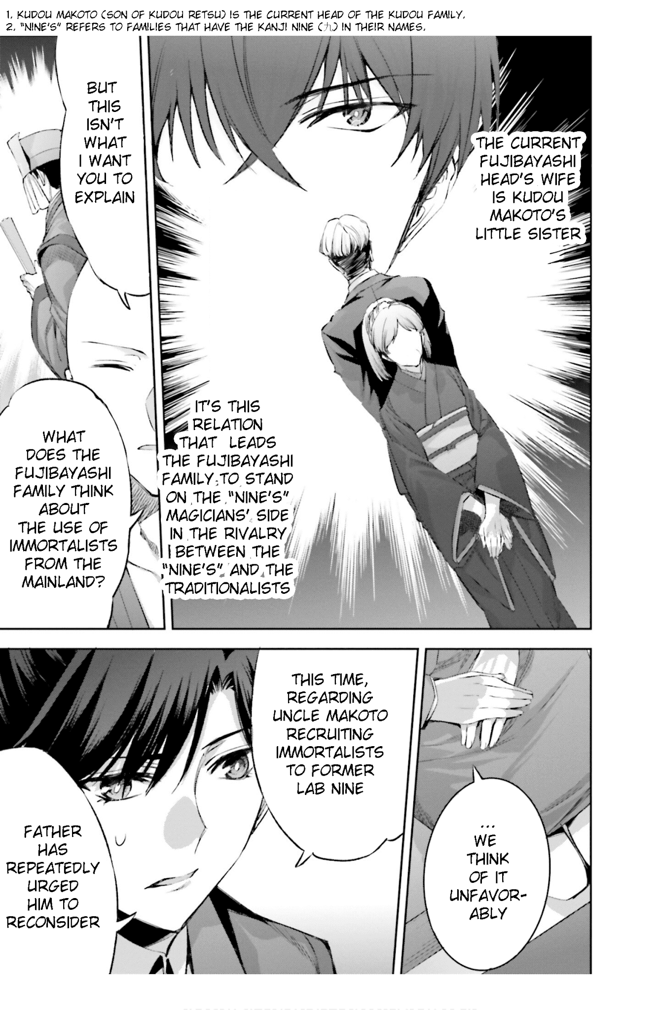 The Irregular at Magic High School: Steeplechase Arc Chapter 17 page 27 - Chapter 17: Kokonokame, tookame, yoru - Day nine, day ten, night