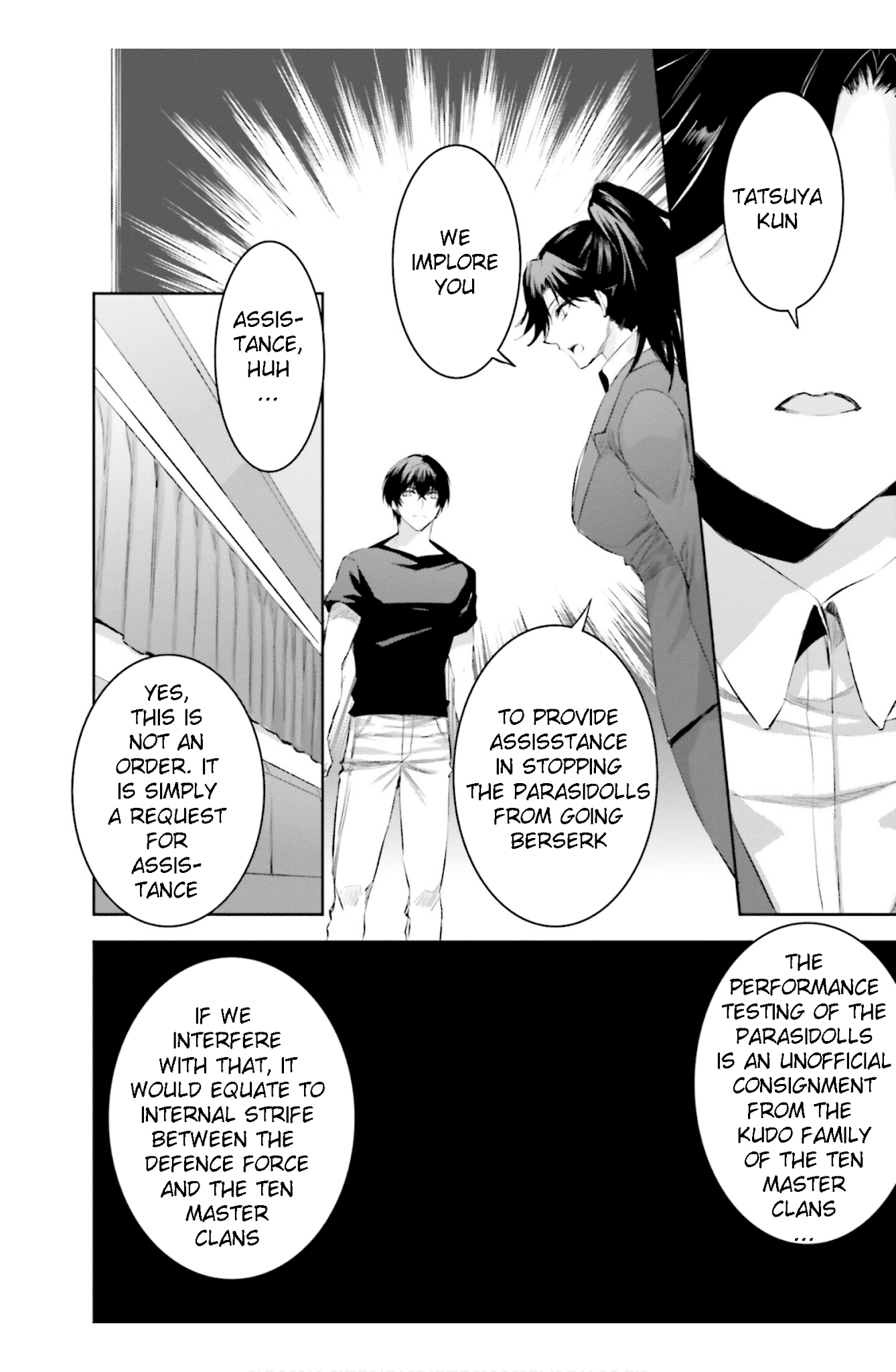 The Irregular at Magic High School: Steeplechase Arc Chapter 17 page 32 - Chapter 17: Kokonokame, tookame, yoru - Day nine, day ten, night
