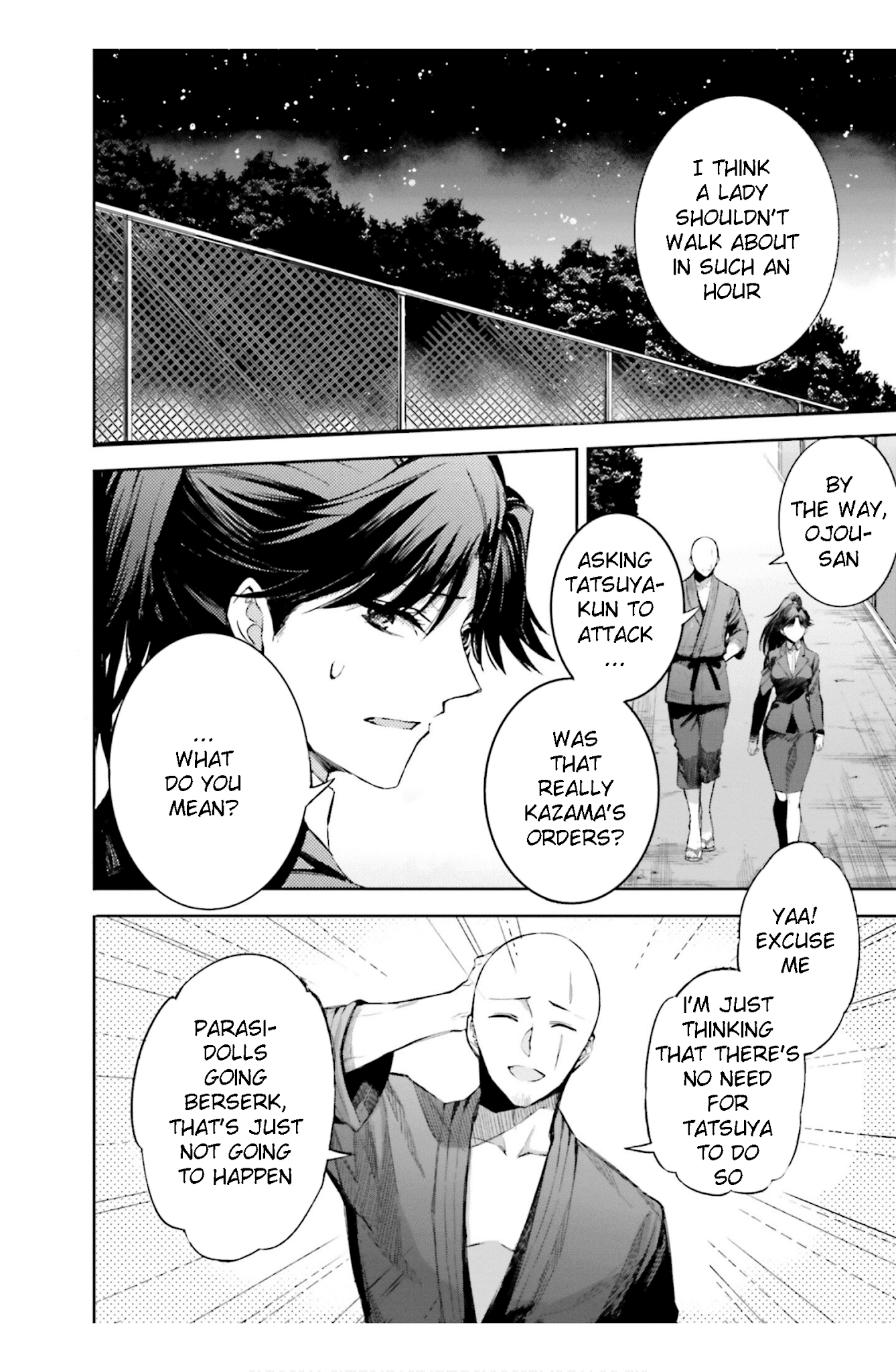 The Irregular at Magic High School: Steeplechase Arc Chapter 18 page 4 - Chapter 18: Sutiipuruchyeesu no zenya - The night before Steeplechase