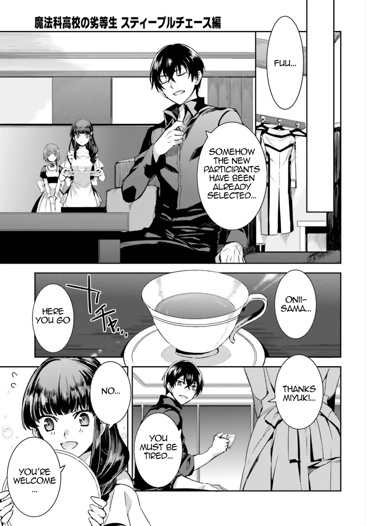 The Irregular at Magic High School: Steeplechase Arc Chapter 2 page 14 - Chapter 2: The Circumstances of Third High