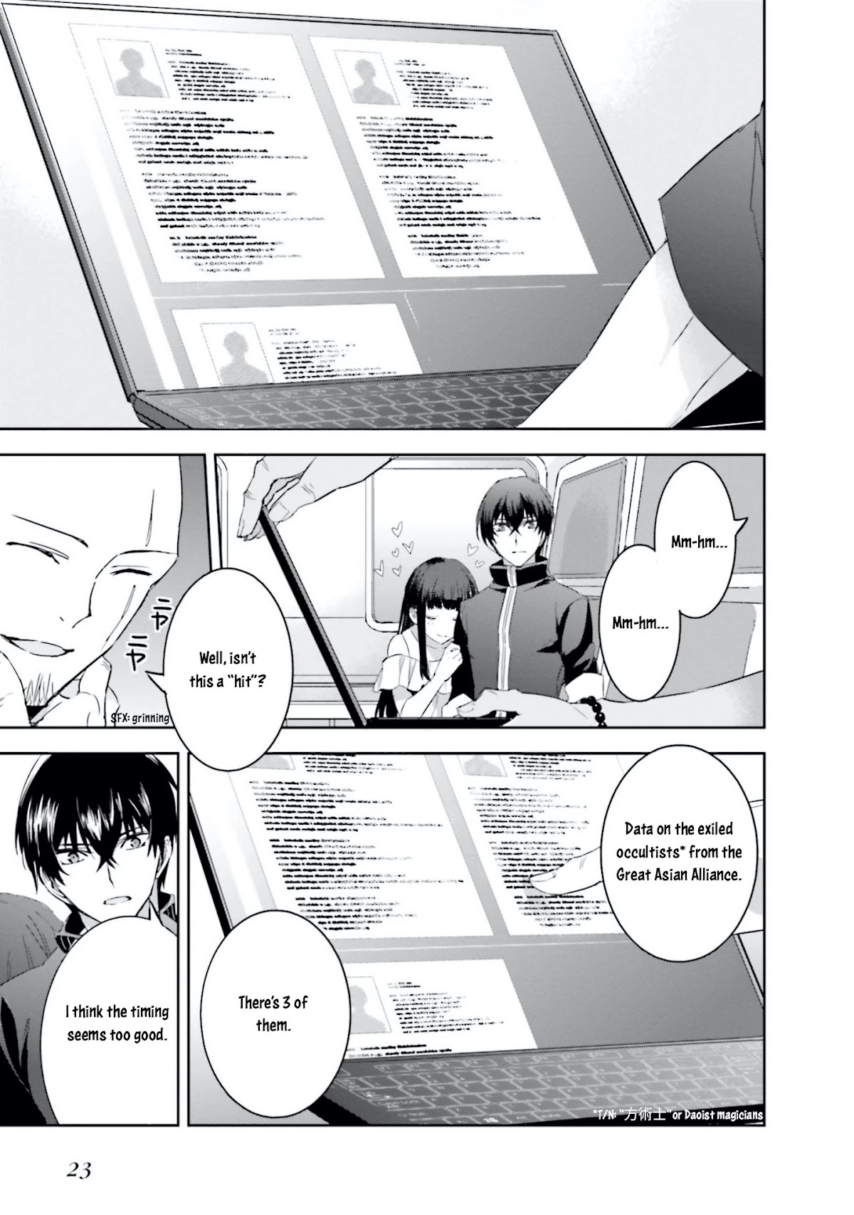 The Irregular at Magic High School: Steeplechase Arc Chapter 7 page 24 - Chapter 7: Parent and Child of the Kuroba