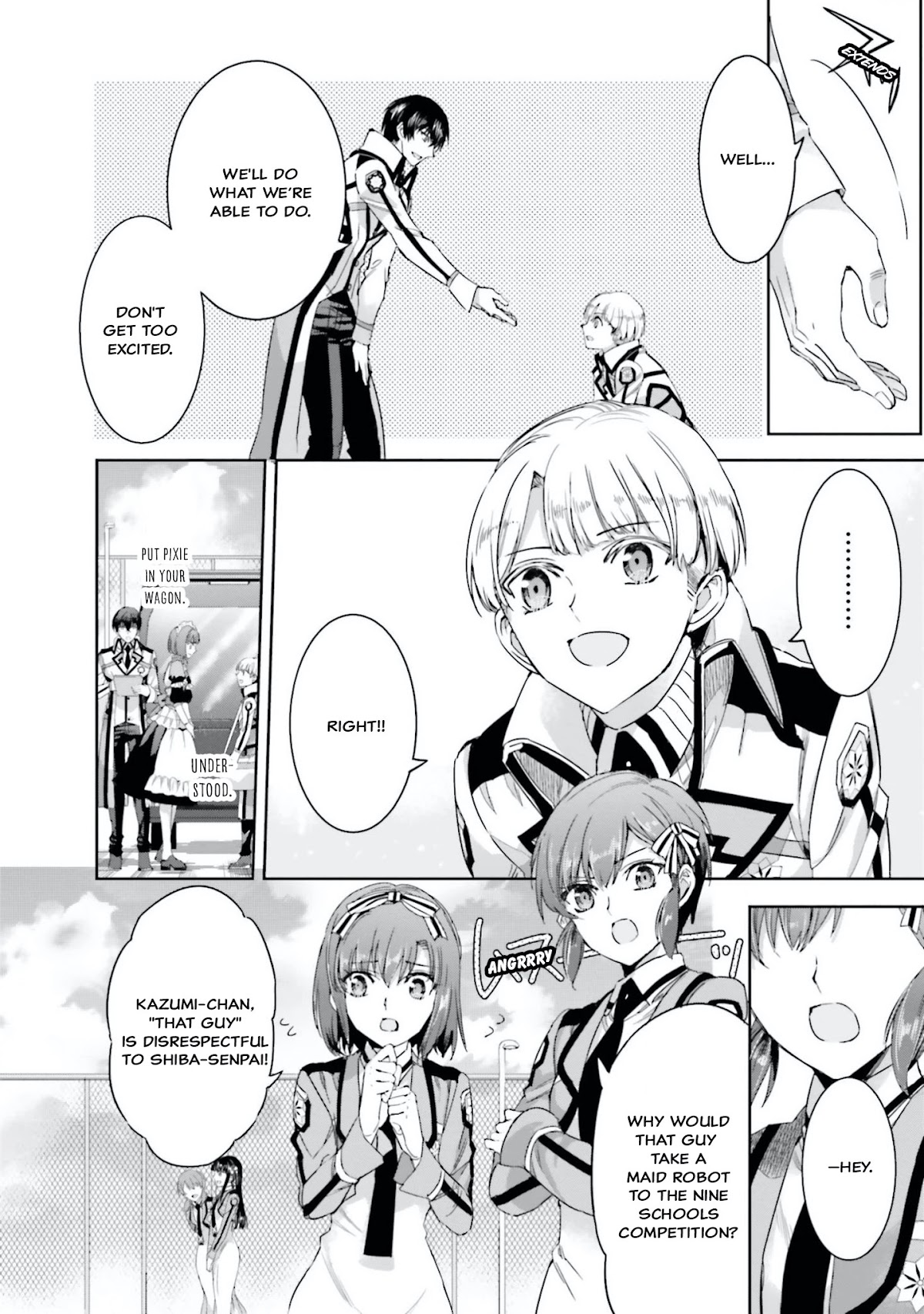 The Irregular at Magic High School: Steeplechase Arc Chapter 8 page 11 - Chapter 8: Let's Go to the Nine Schools Competition!!