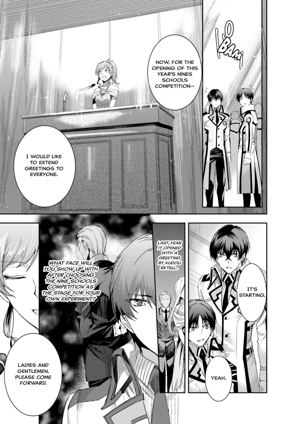 The Irregular at Magic High School: Steeplechase Arc Chapter 9 page 15 - Chapter 9: The Presentiment