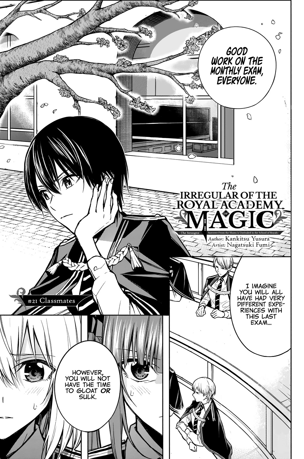 The Irregular of the Royal Academy of Magic ~The Strongest Sorcerer From the Slums is Unrivaled in the School of Royals ~ Chapter 21 page 2 - Chapter 21: Classmates