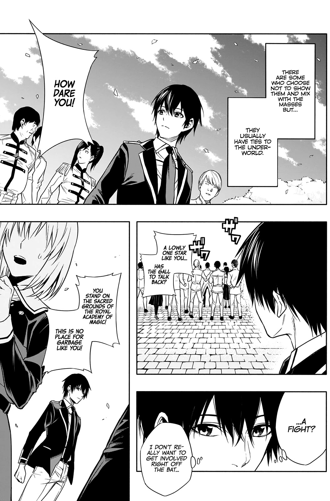 The Irregular of the Royal Academy of Magic ~The Strongest Sorcerer From the Slums is Unrivaled in the School of Royals ~ Chapter 4 page 10 - Chapter 4: Incident at the School Gate