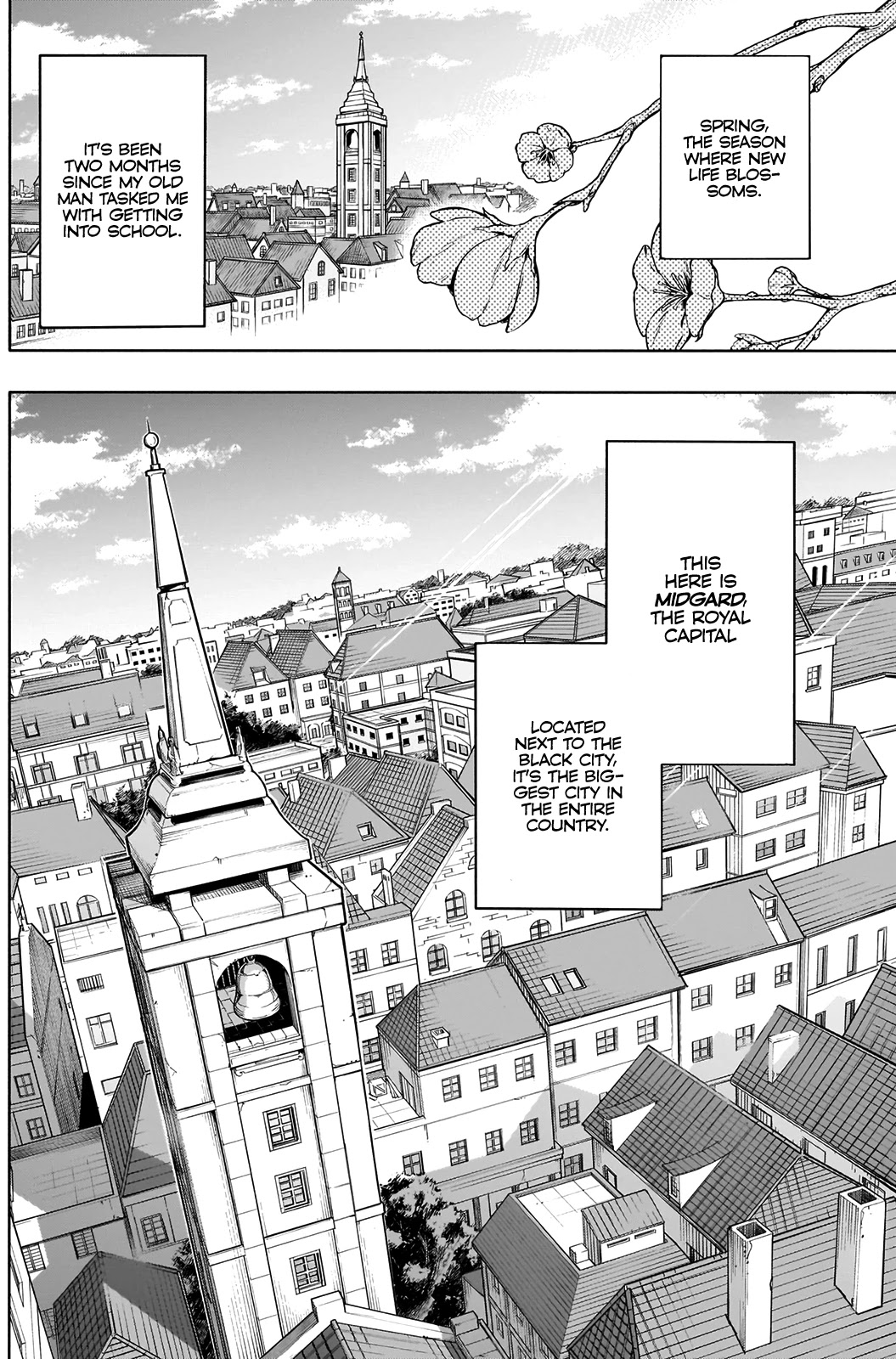 The Irregular of the Royal Academy of Magic ~The Strongest Sorcerer From the Slums is Unrivaled in the School of Royals ~ Chapter 4 page 4 - Chapter 4: Incident at the School Gate