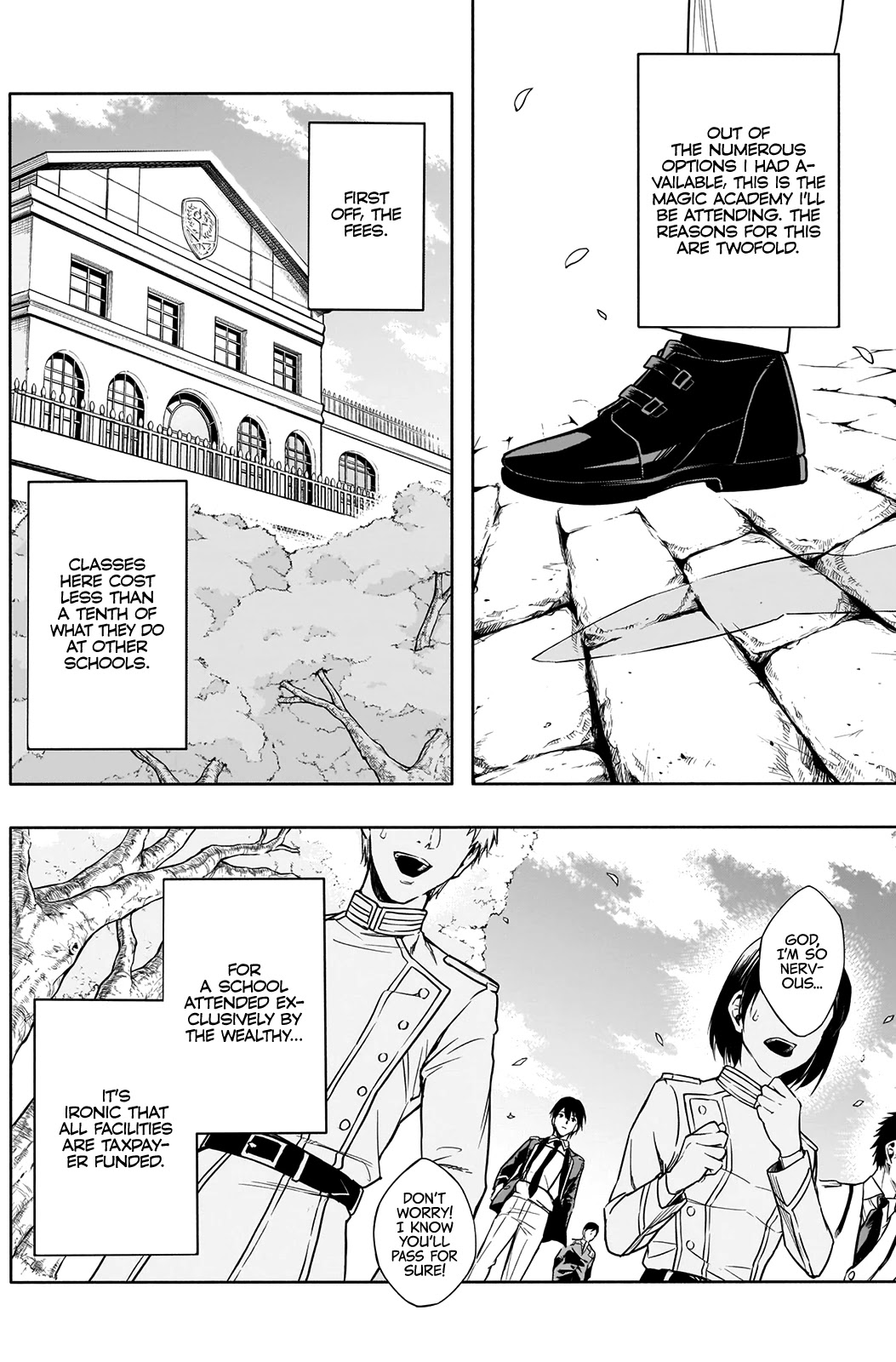 The Irregular of the Royal Academy of Magic ~The Strongest Sorcerer From the Slums is Unrivaled in the School of Royals ~ Chapter 4 page 7 - Chapter 4: Incident at the School Gate