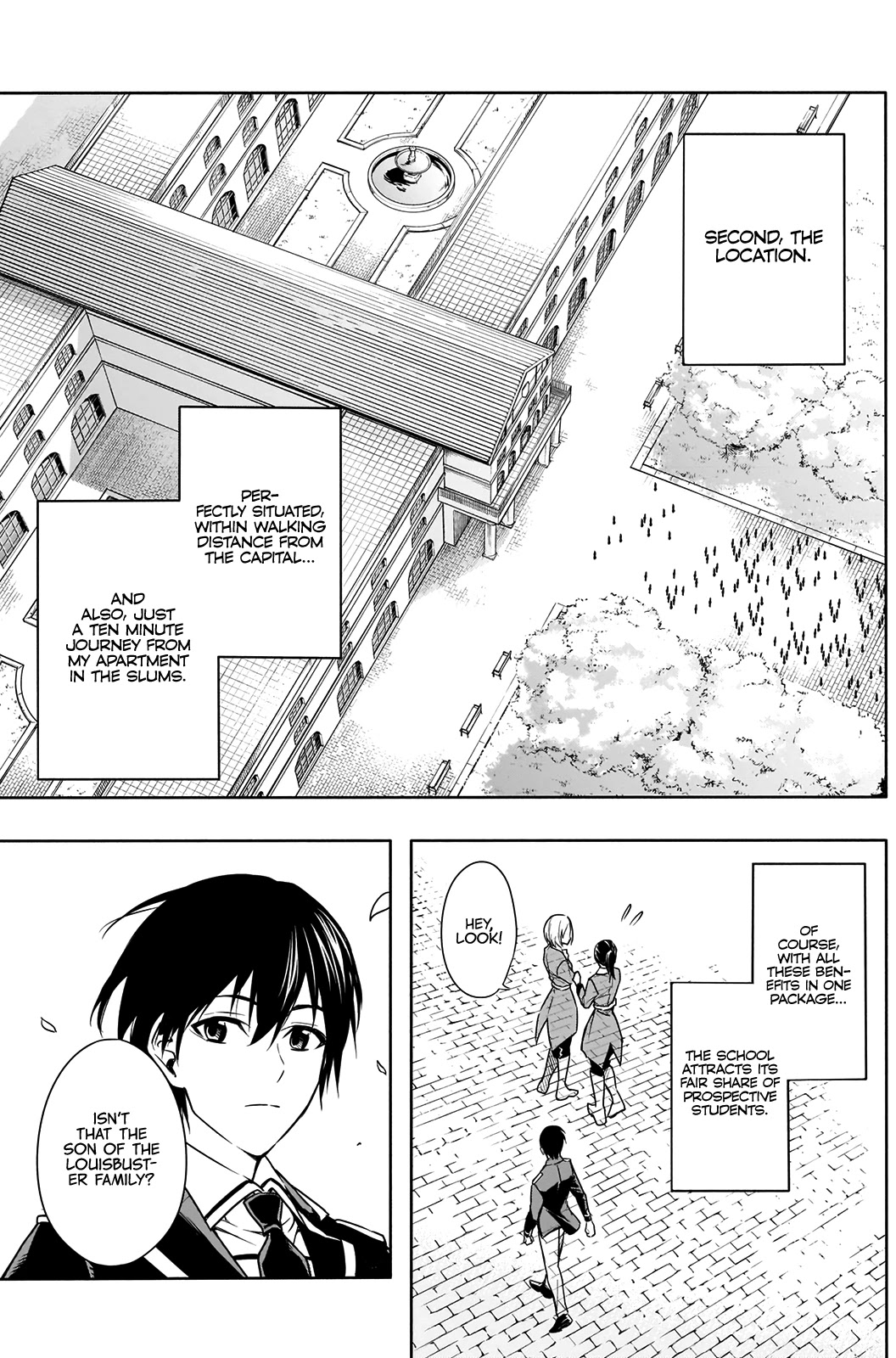 The Irregular of the Royal Academy of Magic ~The Strongest Sorcerer From the Slums is Unrivaled in the School of Royals ~ Chapter 4 page 8 - Chapter 4: Incident at the School Gate