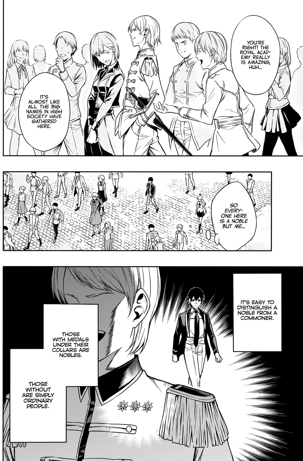 The Irregular of the Royal Academy of Magic ~The Strongest Sorcerer From the Slums is Unrivaled in the School of Royals ~ Chapter 4 page 9 - Chapter 4: Incident at the School Gate