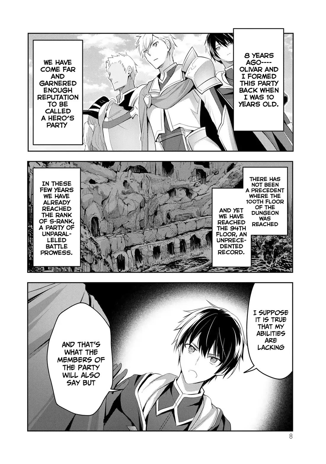 The Jack-of-All-Trades Kicked Out of the Hero's Party: The Swordsman Who Became a Support Mage Due to Party Circumstances, Becomes All-Powerful Chapter 1 page 6 - Chapter 1: A Swordsman who Reverted to Jack of All Trades