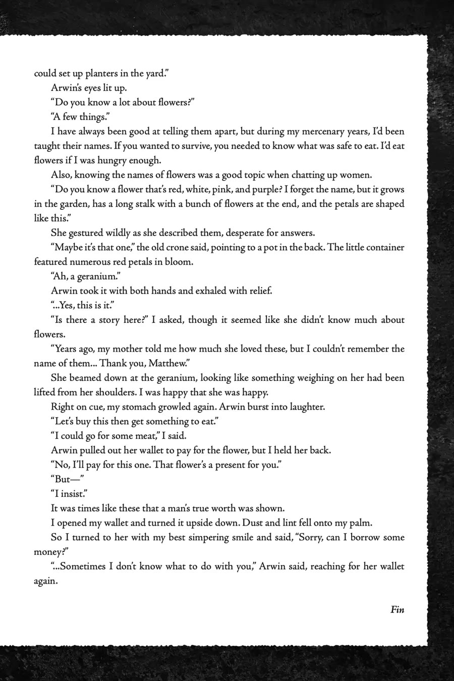 The Kept Man of the Princess Knight Chapter 4.1 page 5 - Chapter 4.1: Bonus Short Story: "The Name of the Flower" by Toru Shirogane