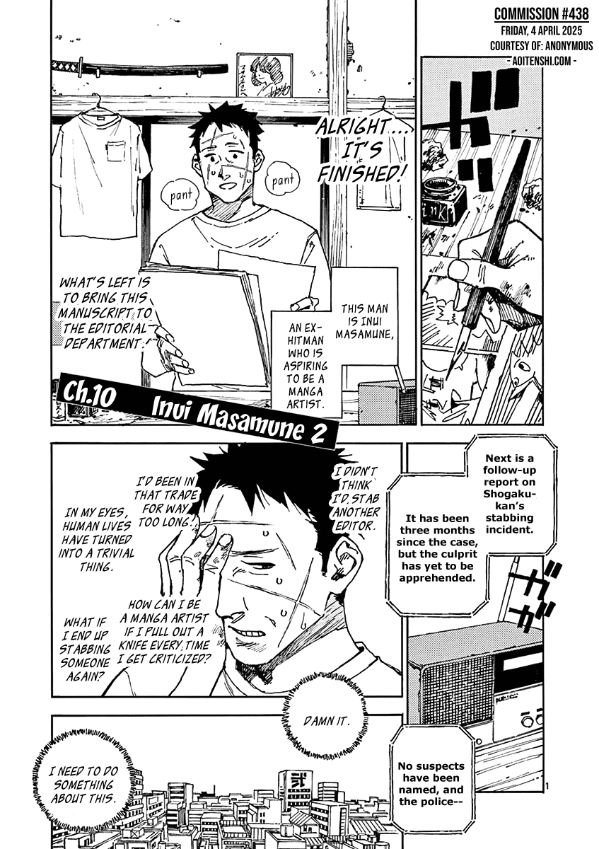 The Killer Can't Kill The Old Bag Today Either. Chapter 10 page 4 - Chapter 10: Inui Masamune 2