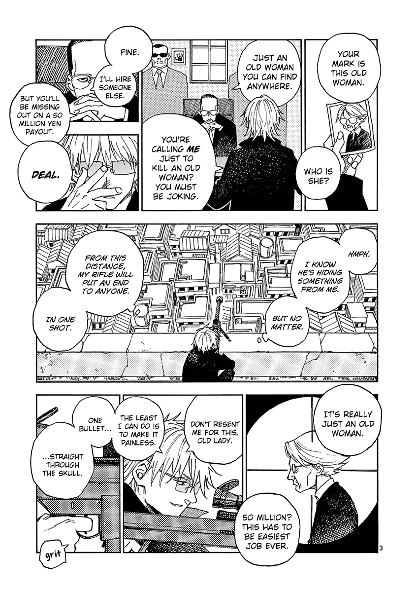 The Killer Can't Kill The Old Bag Today Either. Chapter 3 page 4 - Chapter 3: Kuga Reiji