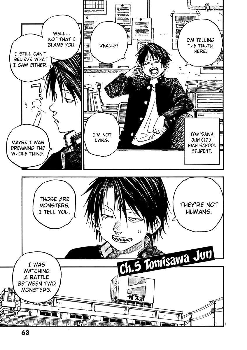 The Killer Can't Kill The Old Bag Today Either. Chapter 5 page 1 - Chapter 5: Tomisawa Jun