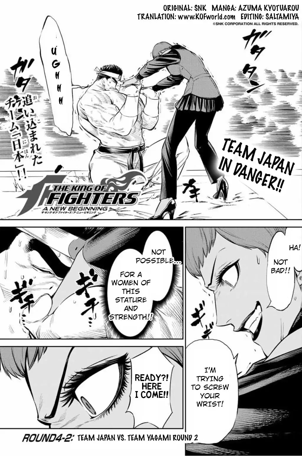 The King of Fighters: A New Beginning Chapter 12 page 1 - Chapter 12: Round 4-2: Team Japan vs Team Yagami 2nd