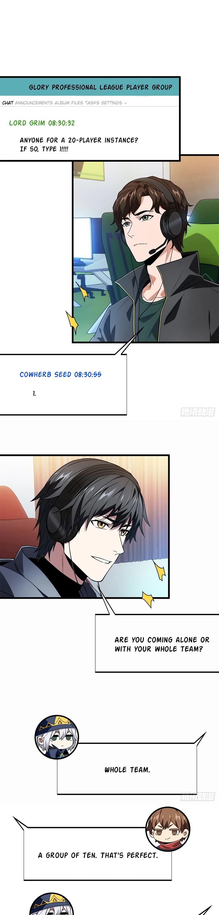 The King's Avatar Chapter 217 page 1 - Chapter 217: 20-Player Group