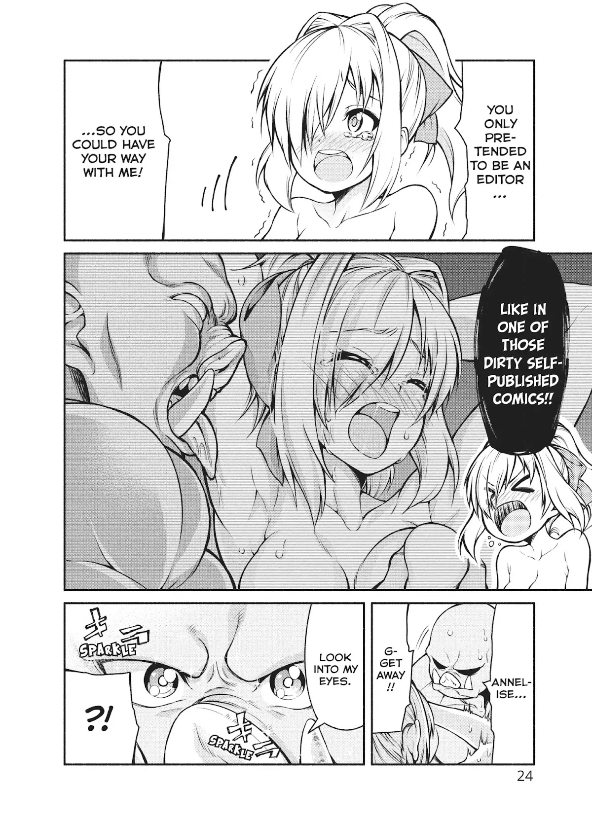 The Knight Cartoonist and Her Orc Editor Chapter 1 page 25 - Chapter 1: THE KNIGHT'S MANGA SUBMISSION!