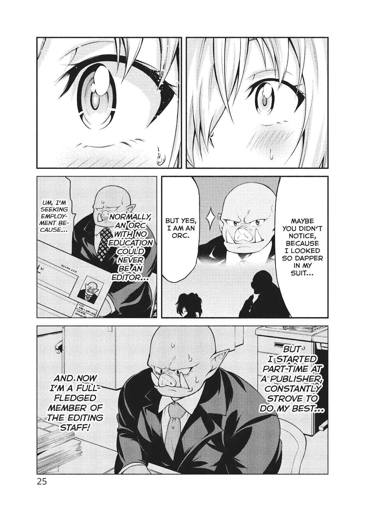 The Knight Cartoonist and Her Orc Editor Chapter 1 page 26 - Chapter 1: THE KNIGHT'S MANGA SUBMISSION!