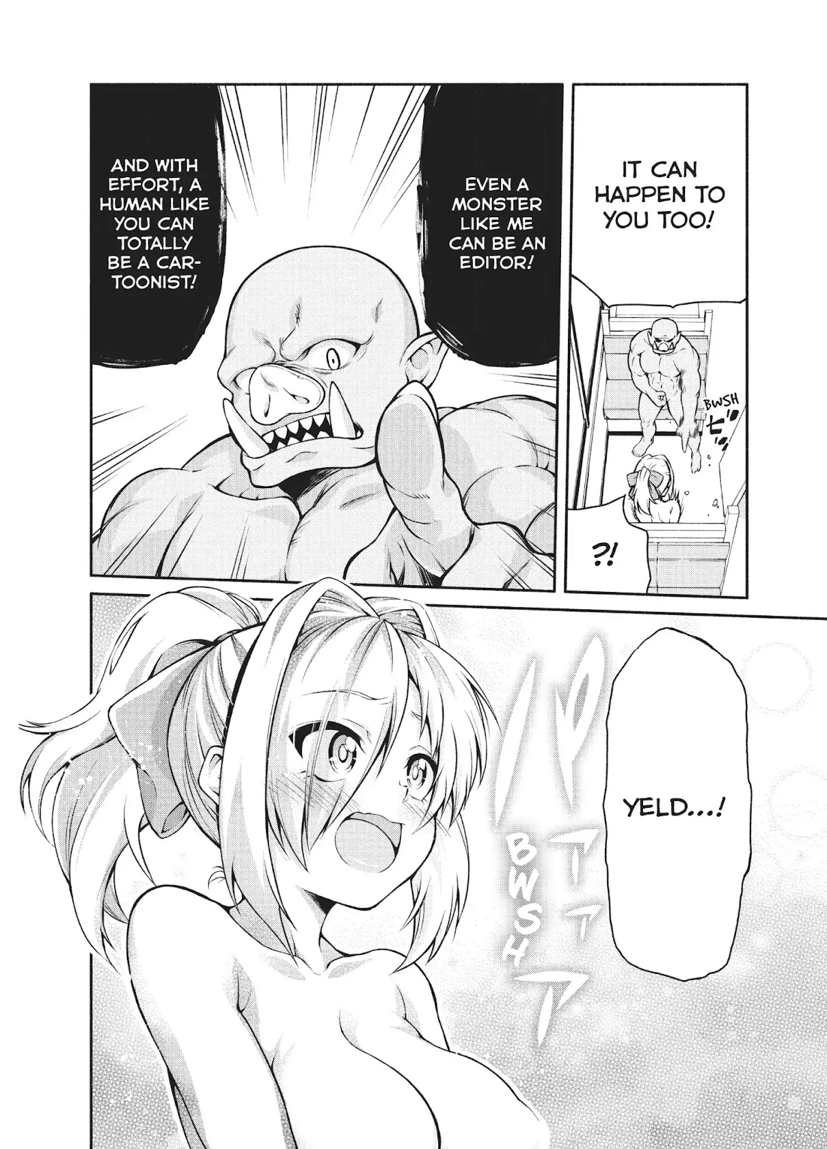 The Knight Cartoonist and Her Orc Editor Chapter 1 page 27 - Chapter 1: THE KNIGHT'S MANGA SUBMISSION!