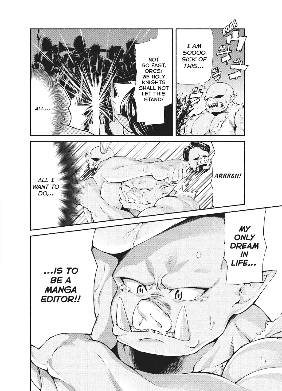 The Knight Cartoonist and Her Orc Editor Chapter 1 page 5 - Chapter 1: THE KNIGHT'S MANGA SUBMISSION!