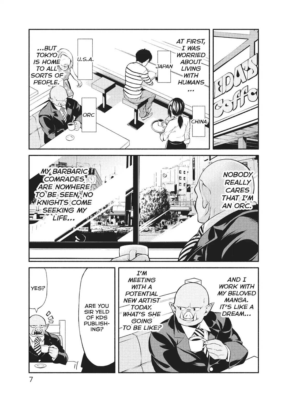 The Knight Cartoonist and Her Orc Editor Chapter 1 page 8 - Chapter 1: THE KNIGHT'S MANGA SUBMISSION!