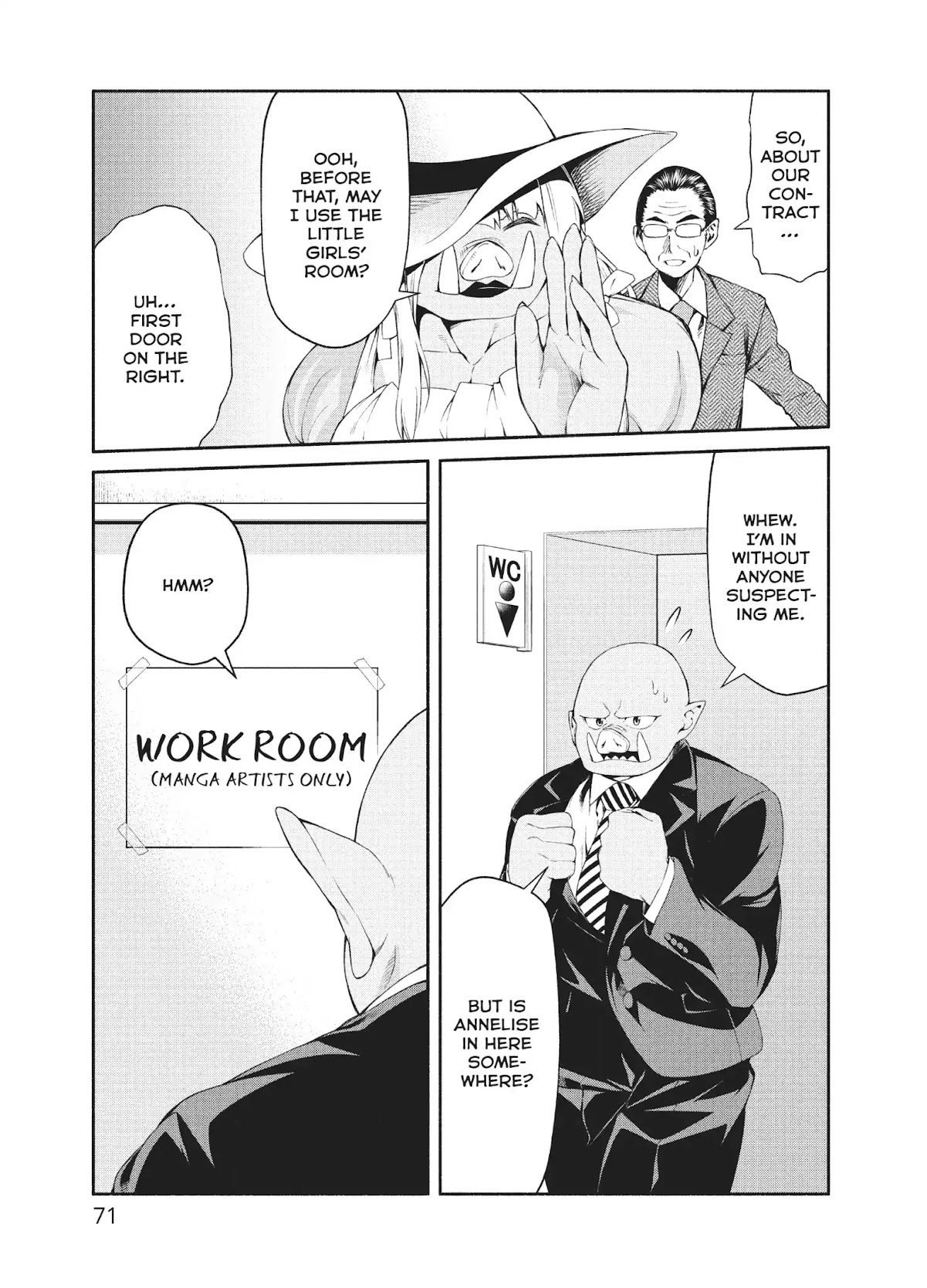 The Knight Cartoonist and Her Orc Editor Chapter 3 page 13 - Chapter 3: TREASURES AND TRAPS