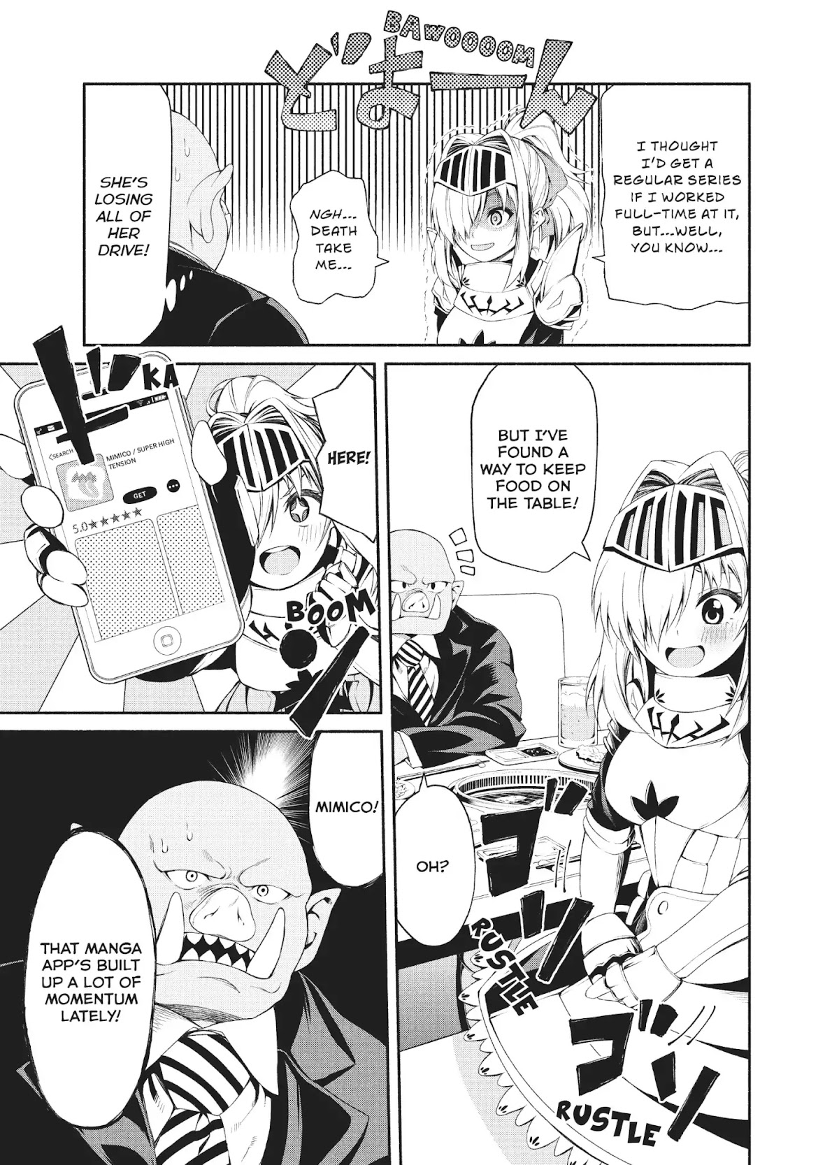 The Knight Cartoonist and Her Orc Editor Chapter 3 page 5 - Chapter 3: TREASURES AND TRAPS