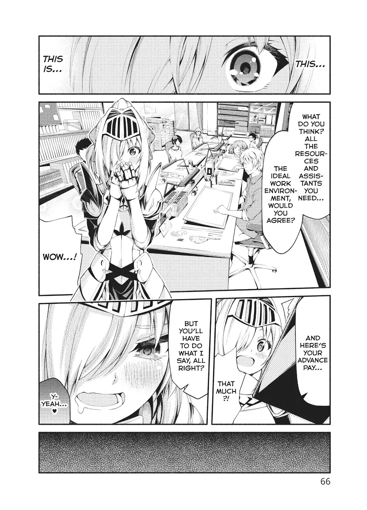 The Knight Cartoonist and Her Orc Editor Chapter 3 page 8 - Chapter 3: TREASURES AND TRAPS