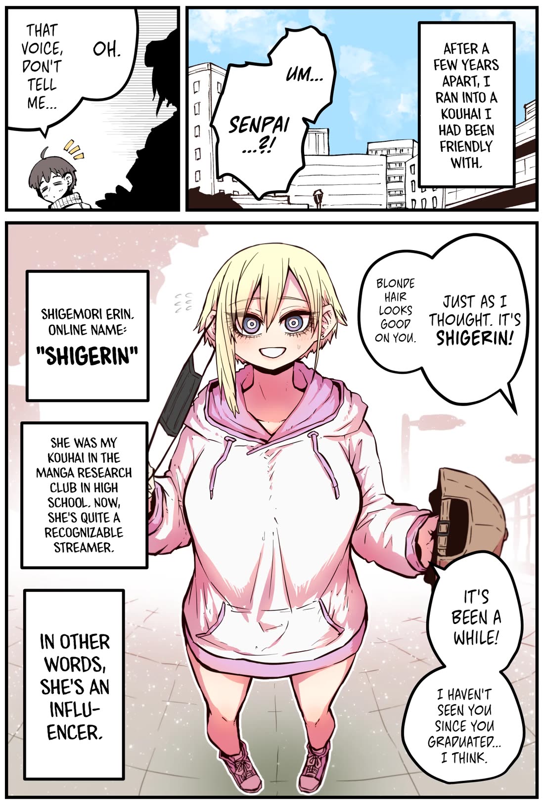 The Kouhai who Went from Introvert to Influencer Chapter 1 page 1 - Chapter 1