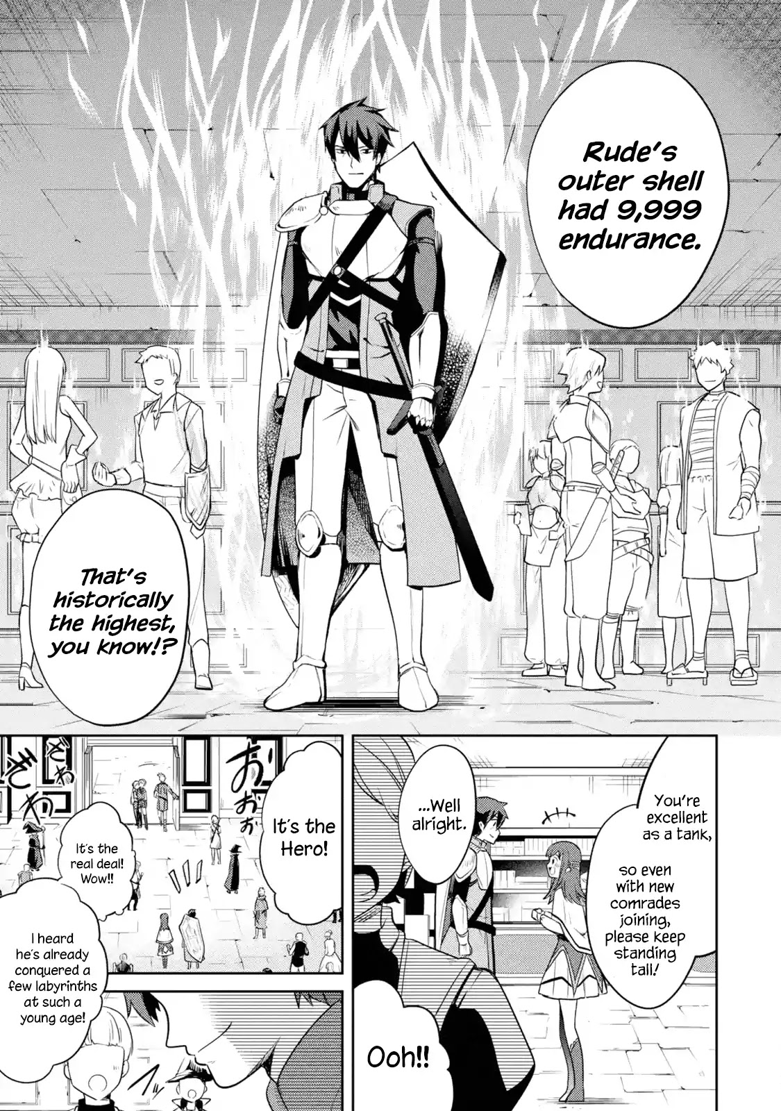 The Labyrinth Raids of the Ultimate Tank ~The Tank Possessing a Rare 9,999 Endurance Skill was Expelled from the Hero Party~ Chapter 1.1 page 10 - Chapter 1.1 - 1.7