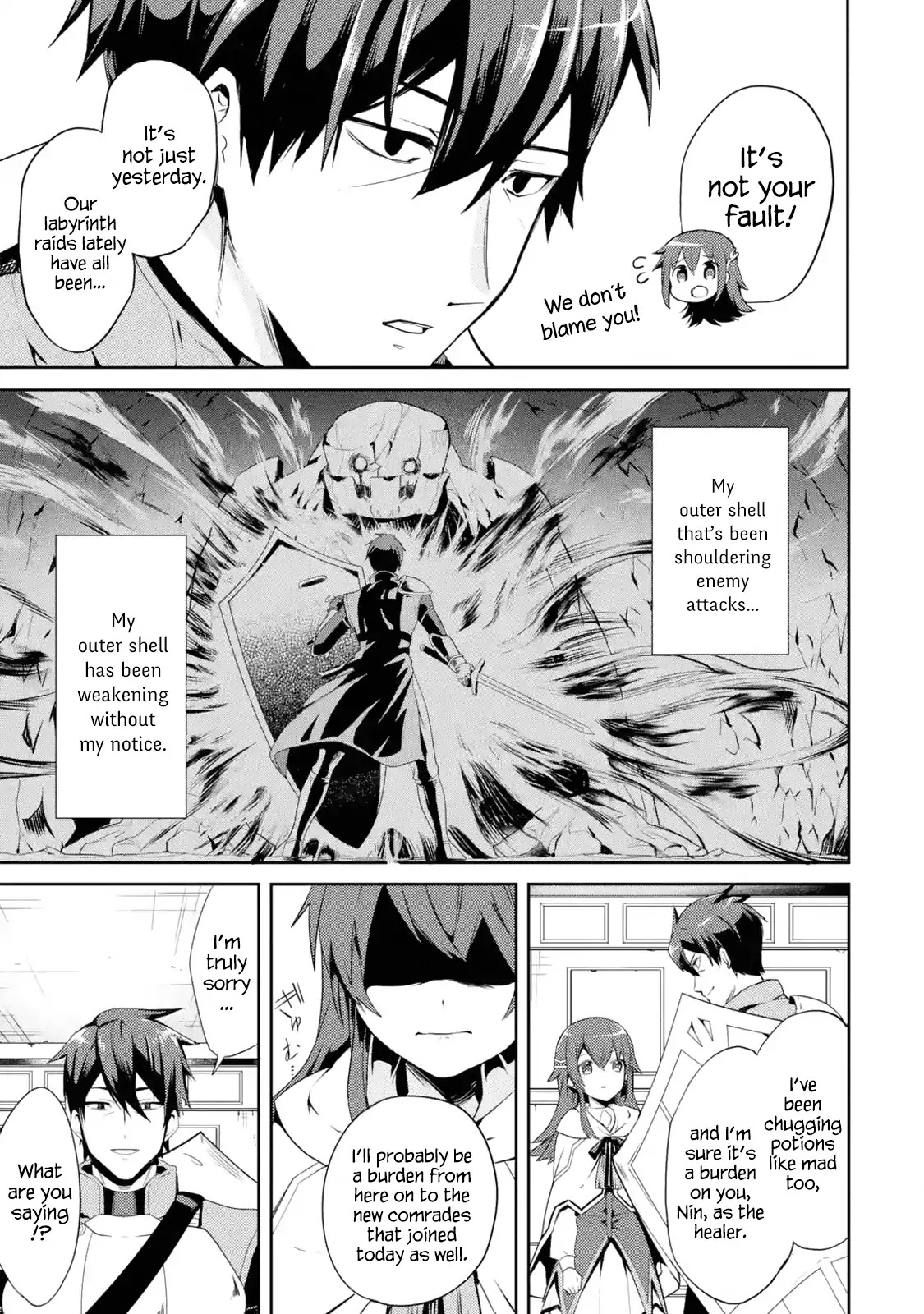 The Labyrinth Raids of the Ultimate Tank ~The Tank Possessing a Rare 9,999 Endurance Skill was Expelled from the Hero Party~ Chapter 1.1 page 8 - Chapter 1.1 - 1.7