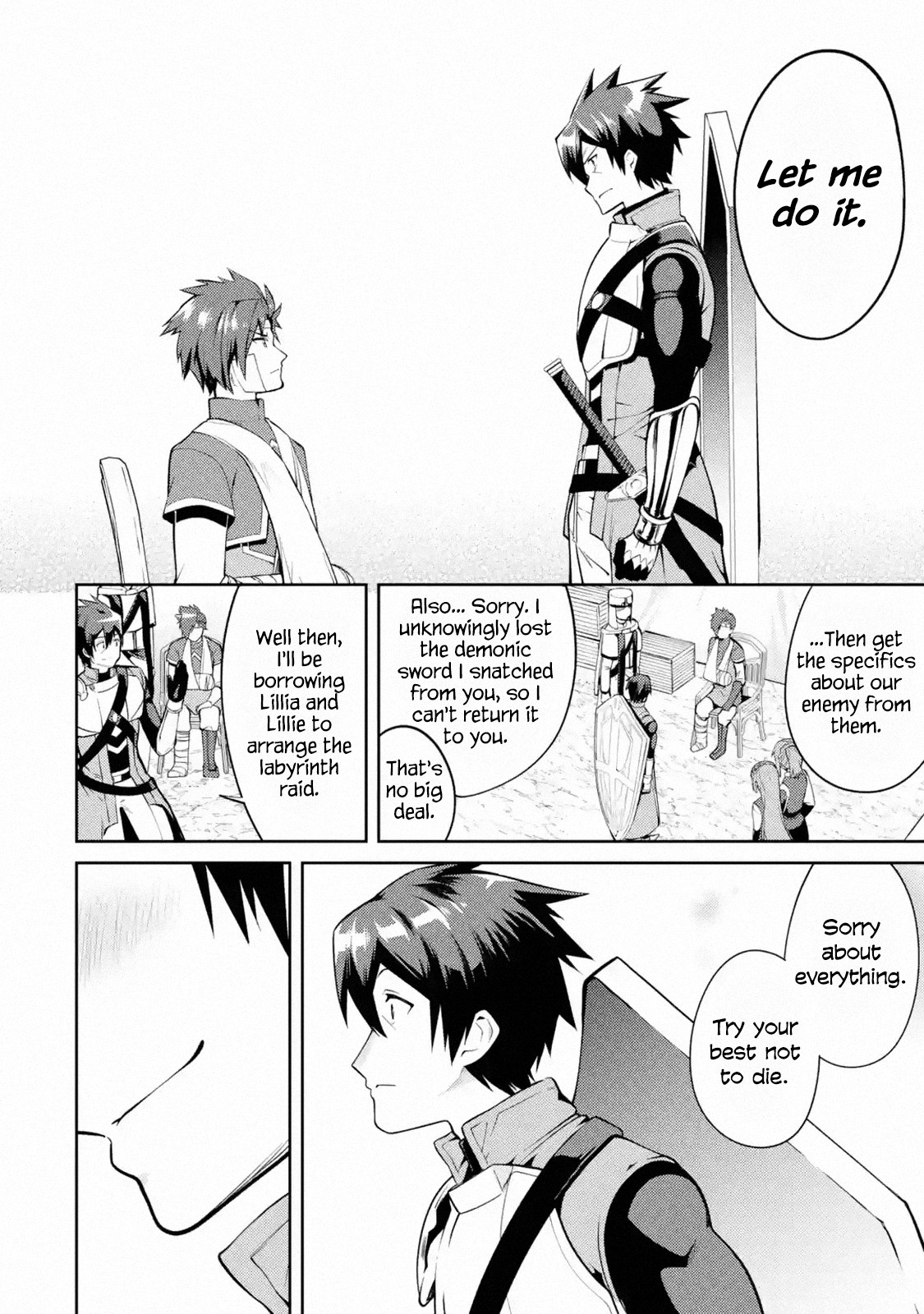 The Labyrinth Raids of the Ultimate Tank ~The Tank Possessing a Rare 9,999 Endurance Skill was Expelled from the Hero Party~ Chapter 9.1 page 8 - Chapter 9.1 - 9.4: For One's Dream (1)