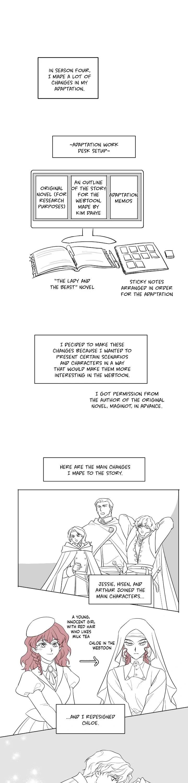 The Lady and the Beast Chapter 176.5 page 6 - Chapter 176.5: Creator's Note