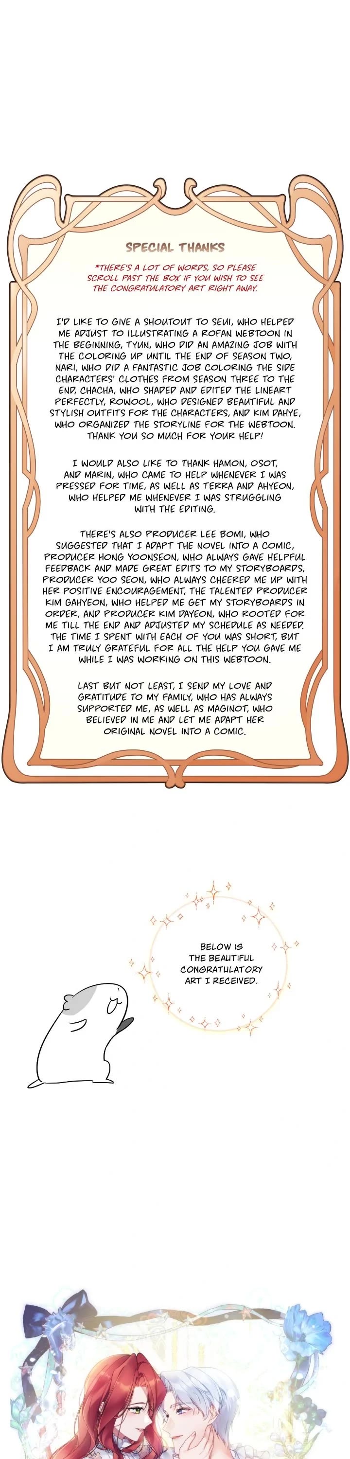 The Lady and the Beast Chapter 176.5 page 8 - Chapter 176.5: Creator's Note