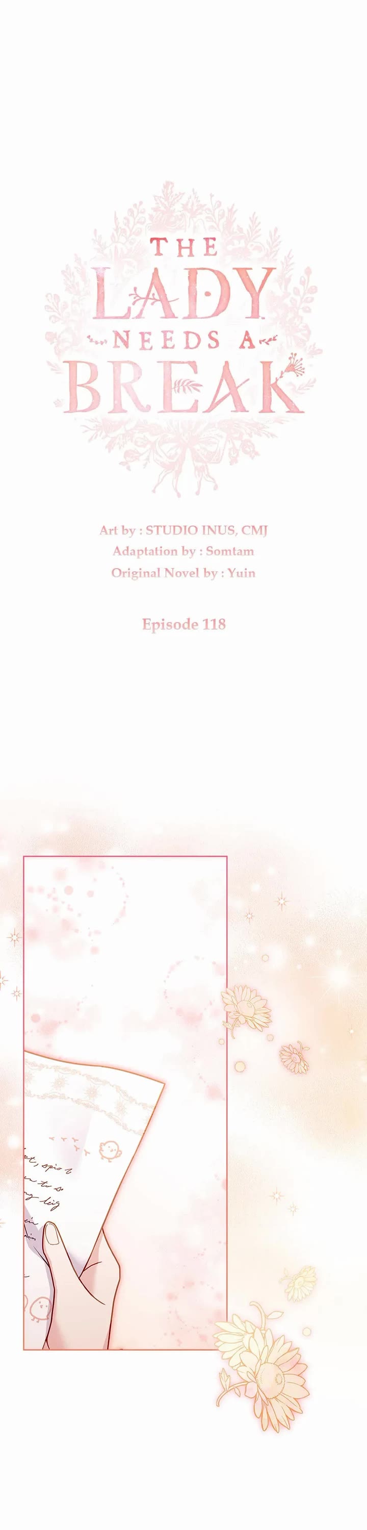 The Lady Wants to Rest Chapter 118 page 1 - Chapter 118