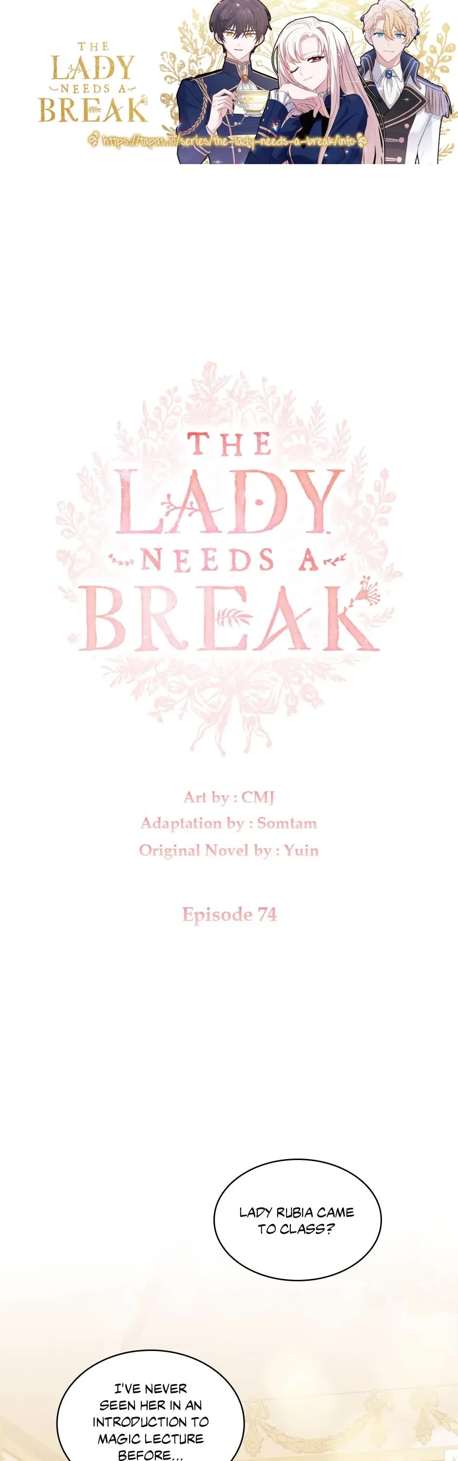 The Lady Wants to Rest Chapter 74 page 1 - Chapter 74