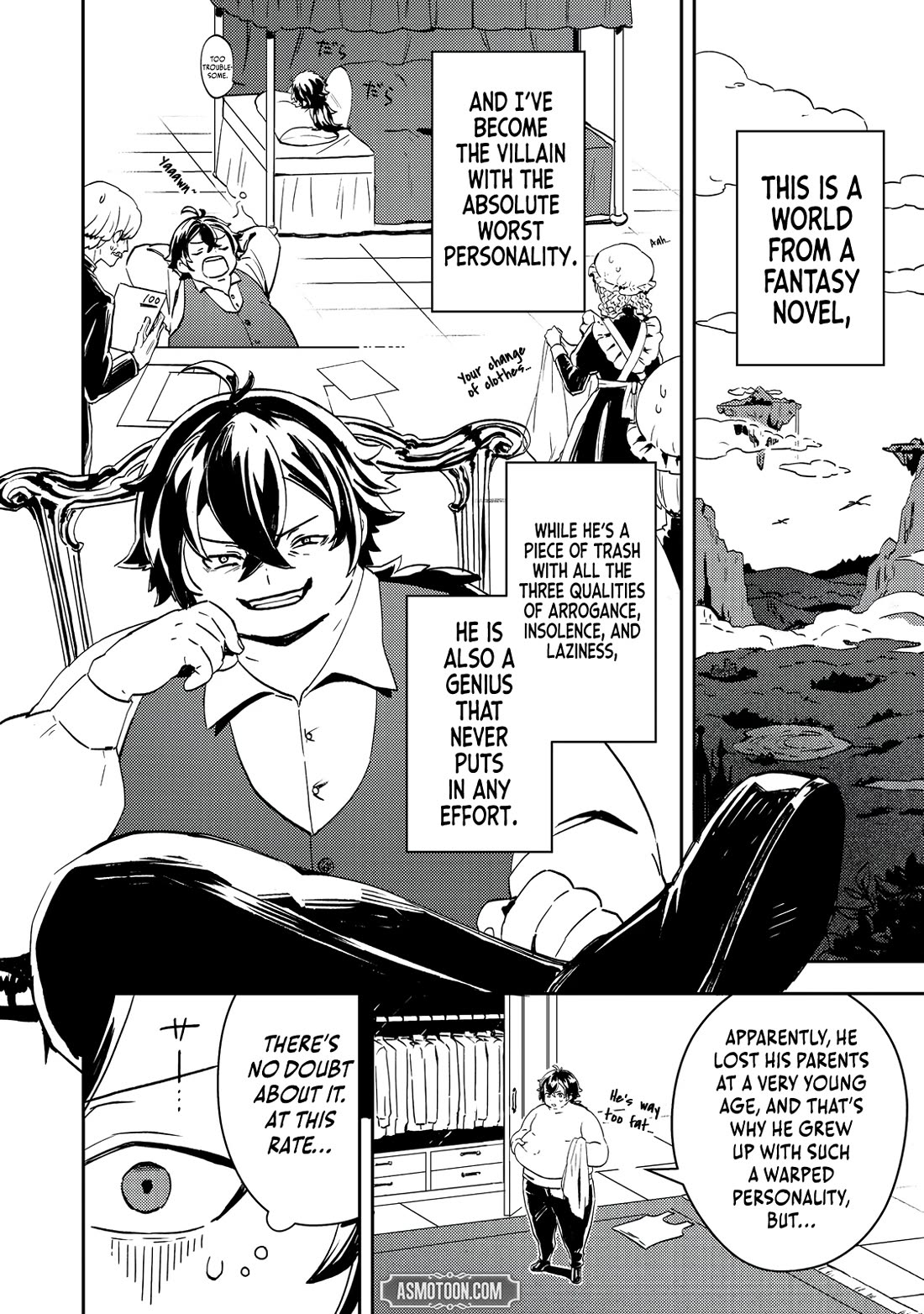The Lazy Villainous Noble Married the Villainous Young Lady and Became the Most Fearsome Couple Chapter 1 page 4 - Chapter 1