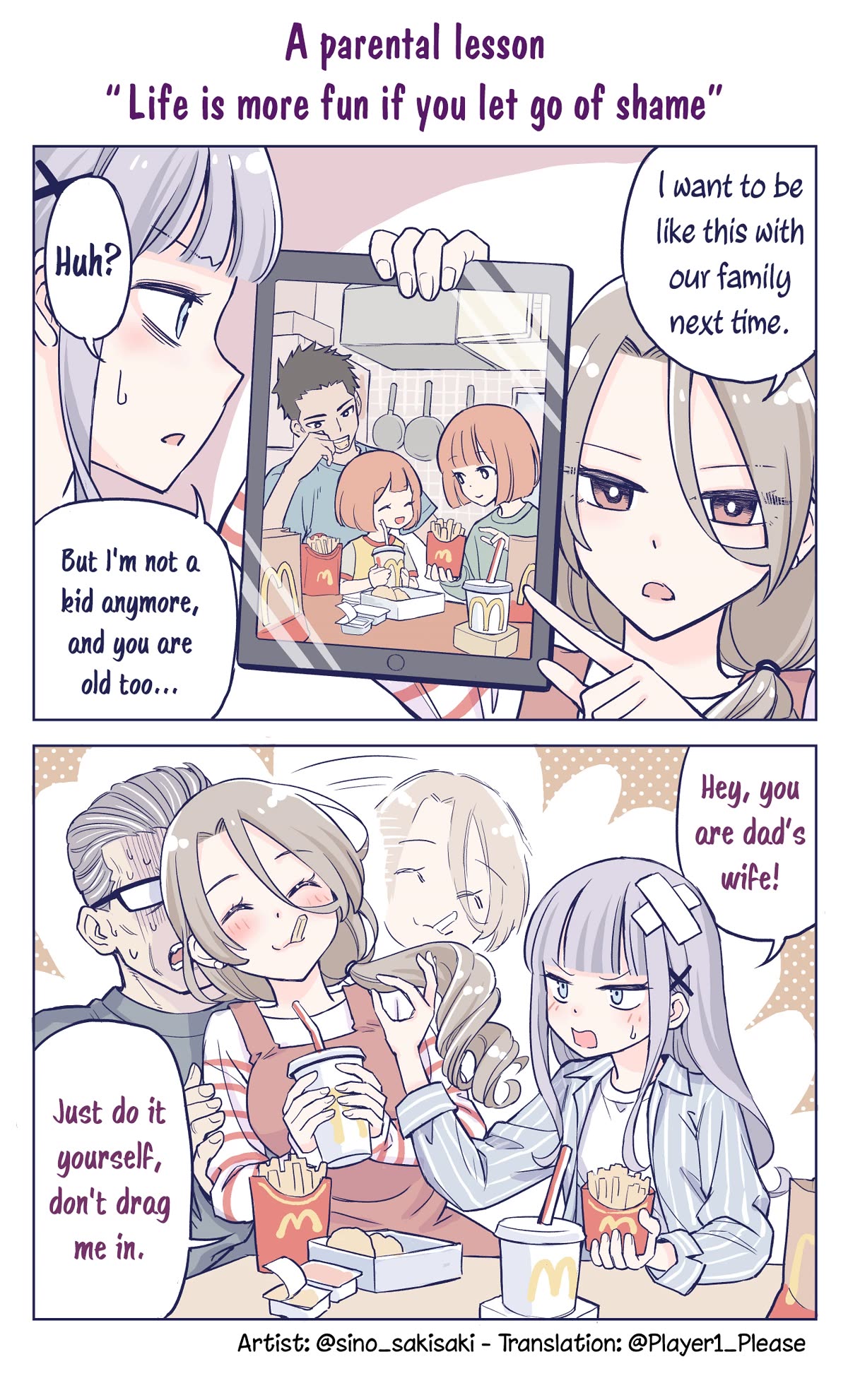 The Lecture You Would Never Want Your Parents To Give You Chapter 15 page 1 - Chapter 15: A parental lesson "Life is more fun if you let go of shame"