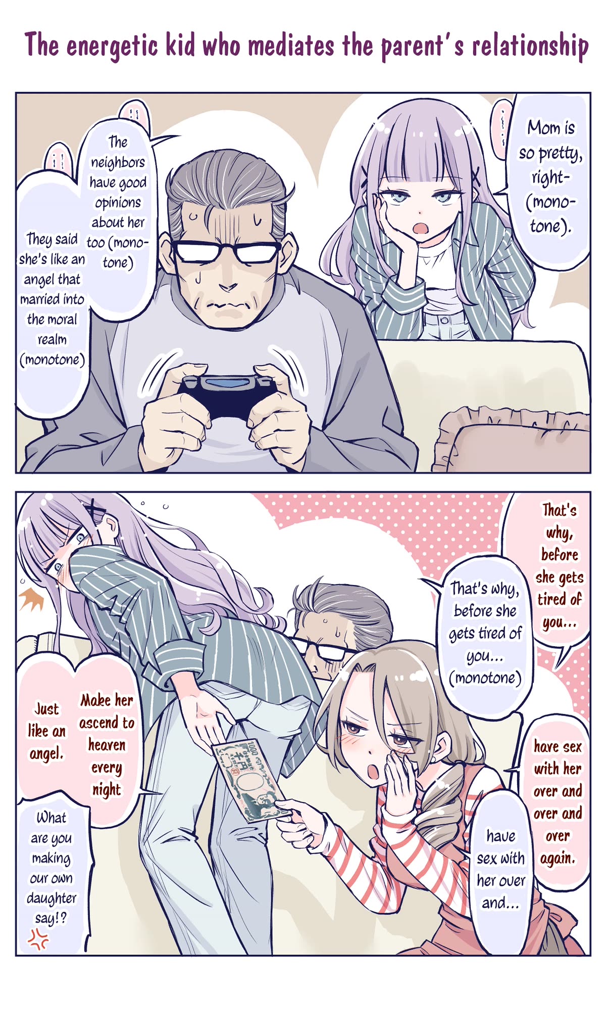 The Lecture You Would Never Want Your Parents To Give You Chapter 19 page 1 - Chapter 19: The energetic kid who mediates the parent's relationship