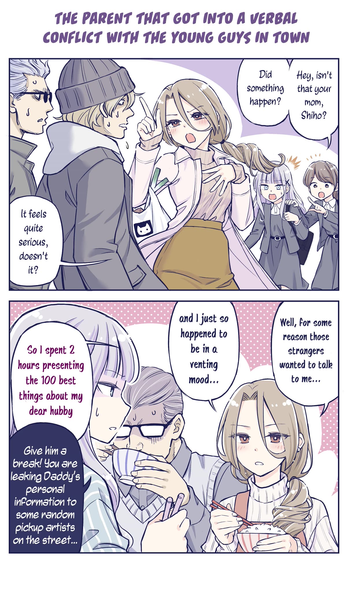 The Lecture You Would Never Want Your Parents To Give You Chapter 20 page 1 - Chapter 20: The Parent that got into a verbal conflict with the young guys in town