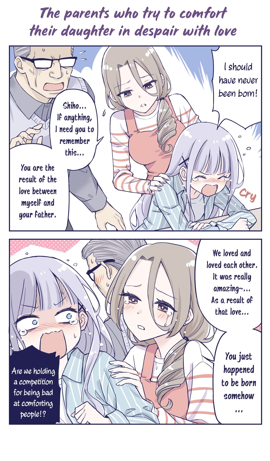 The Lecture You Would Never Want Your Parents To Give You Chapter 30 page 1 - Chapter 30: The parents who try to comfort their daughter in despair with love