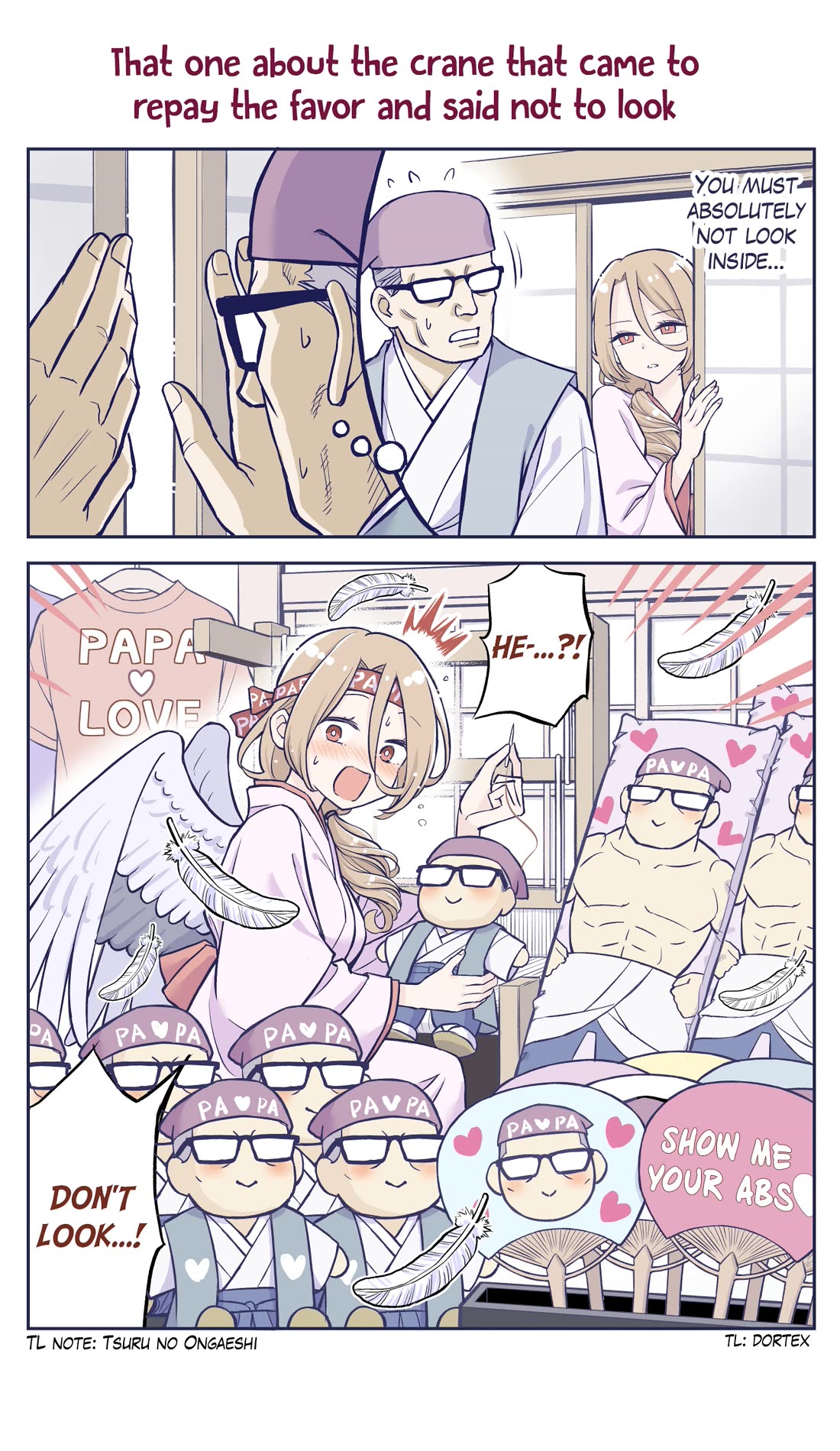 The Lecture You Would Never Want Your Parents To Give You Chapter 43.7 page 1 - Chapter 43.7: That One About The Crane That Came To Repay The Favor And Said Not To Look