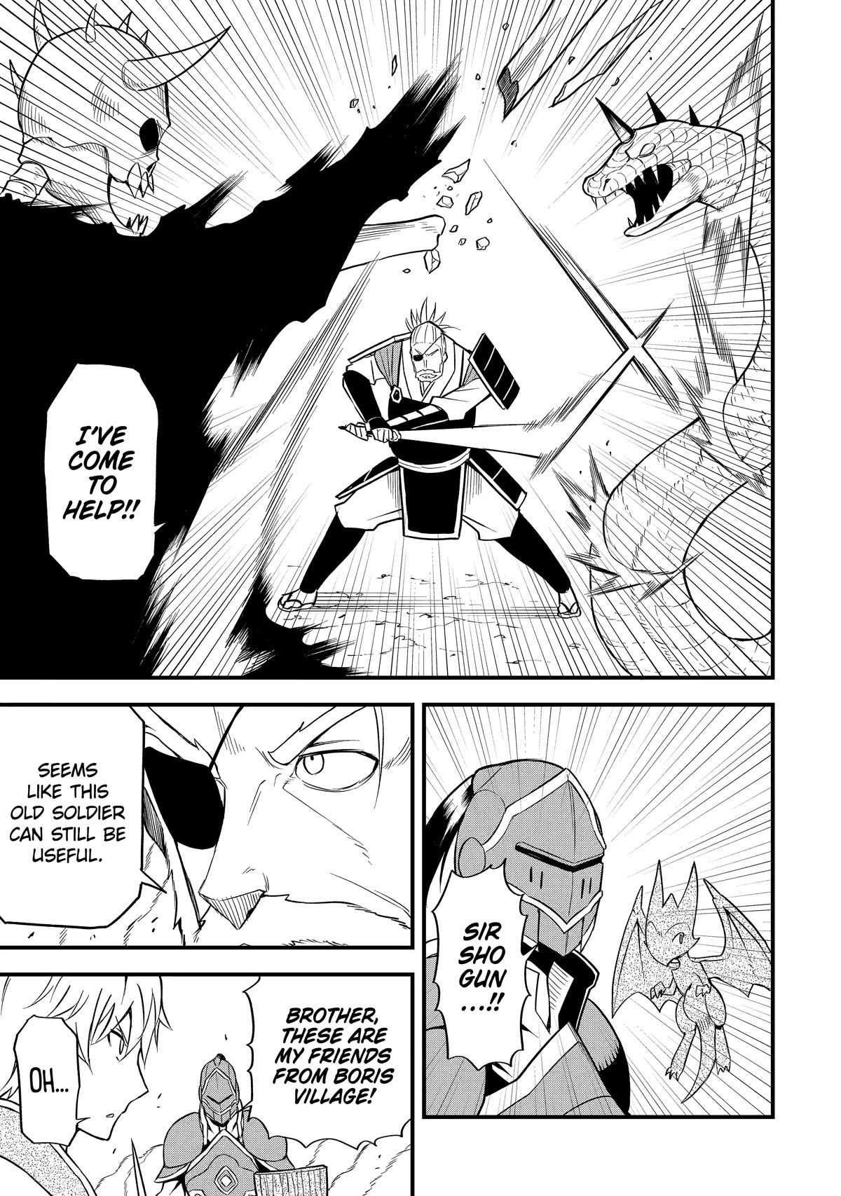 The Legendary Dragon-Armored Knight Wants to Live a Normal Life in the Countryside Chapter 20 page 13 - Chapter 20: Humanity's Strongest, Surrounded by Amazing Friends