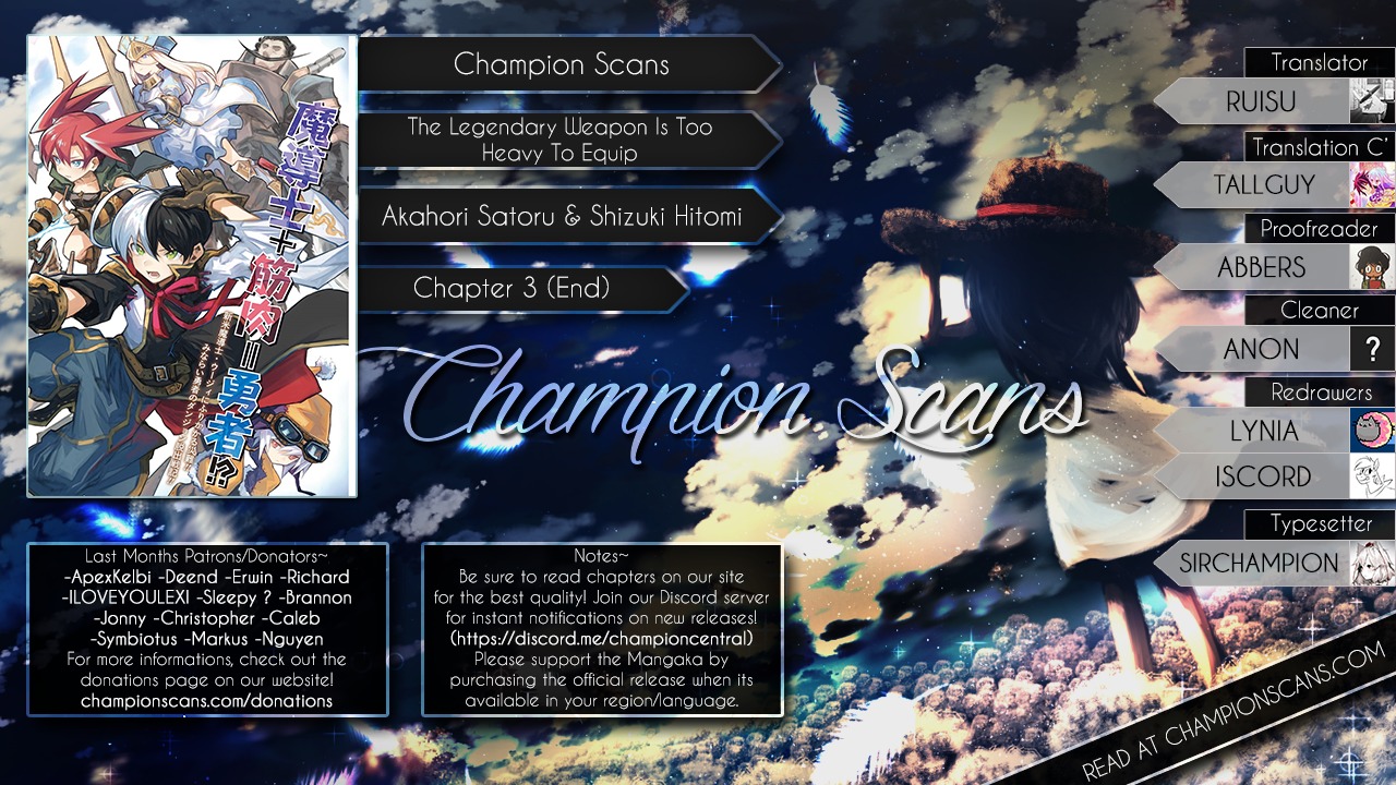 The Legendary Weapon Is Too Heavy To Equip Chapter 3 page 1 - Chapter 3: Turn the Tide! You Must Eat This Cricket!