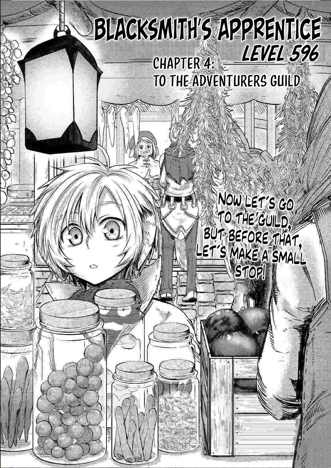 The Level 596 Apprentice Blacksmith Chapter 4 page 1 - Chapter 4