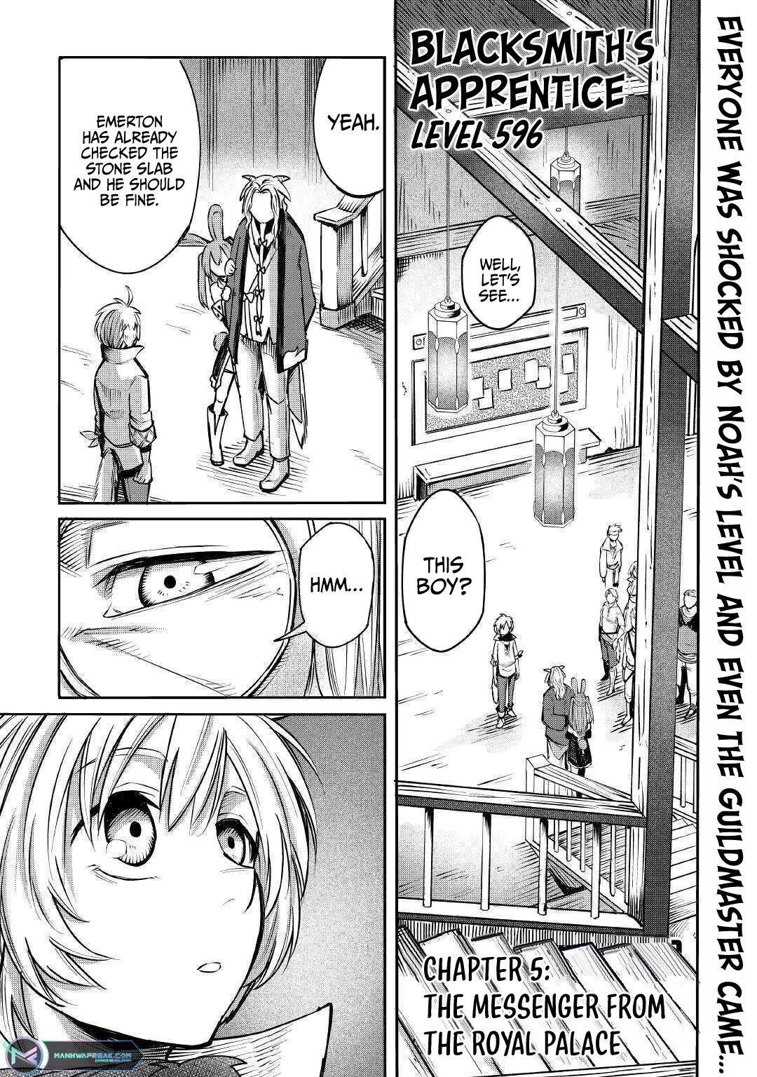 The Level 596 Apprentice Blacksmith Chapter 5 page 1 - Chapter 5