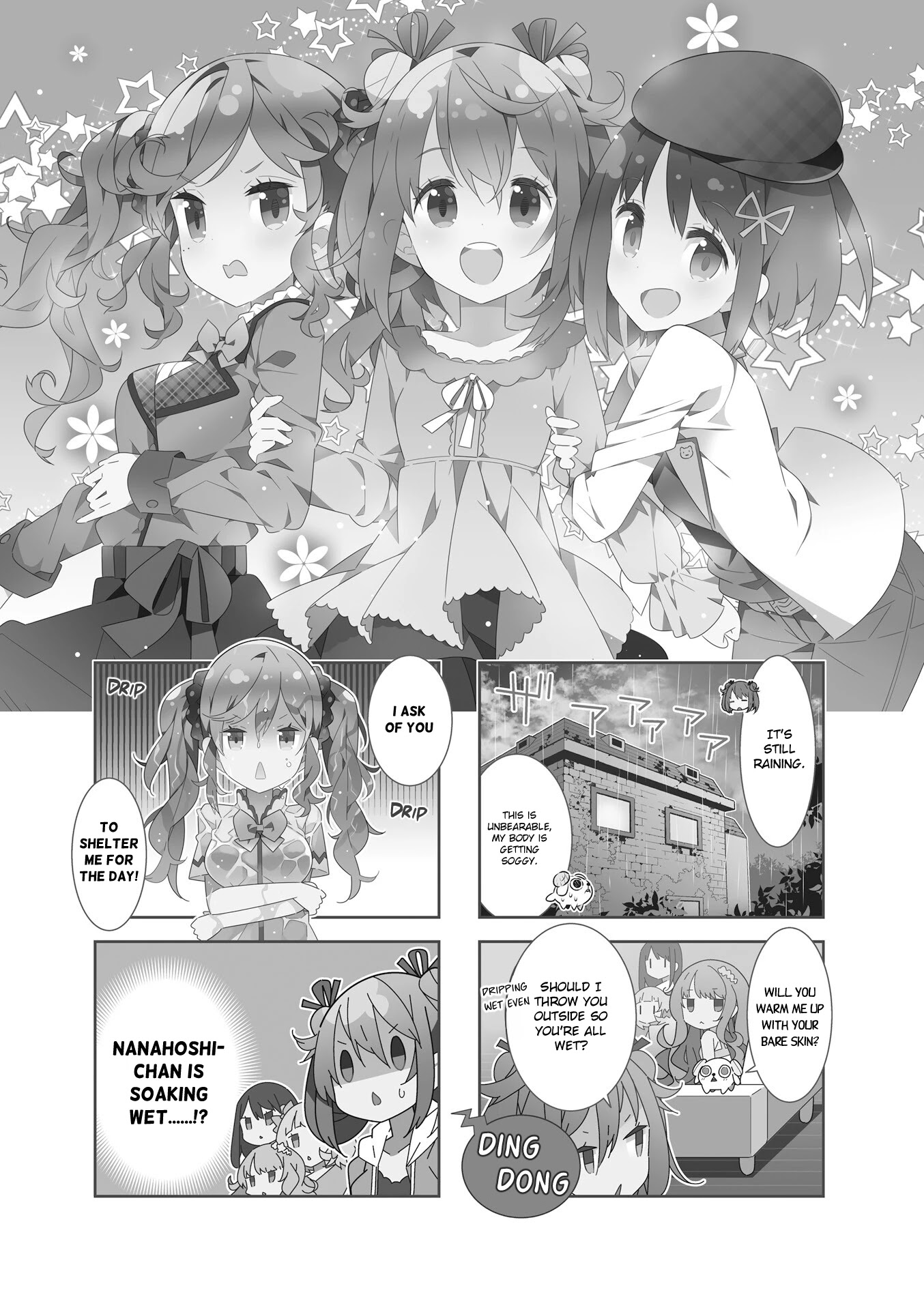 The Life After Retirement of Magical Girls Chapter 15 page 1 - Chapter 15: Rain, Running Away From Home, and Girl’s Talk